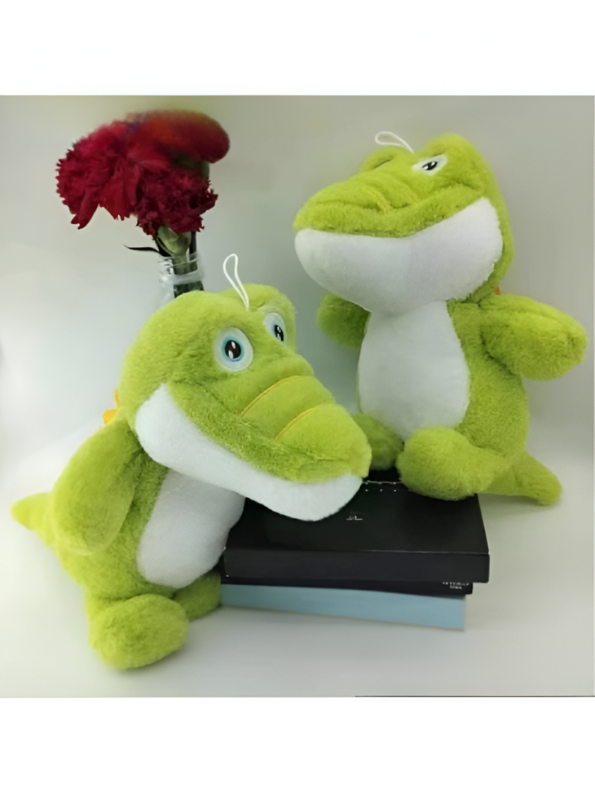 Cuddly Alligator Stuffed Animal, Soft Toy Green Crocodile Plush Toy for Kids LMI14169
