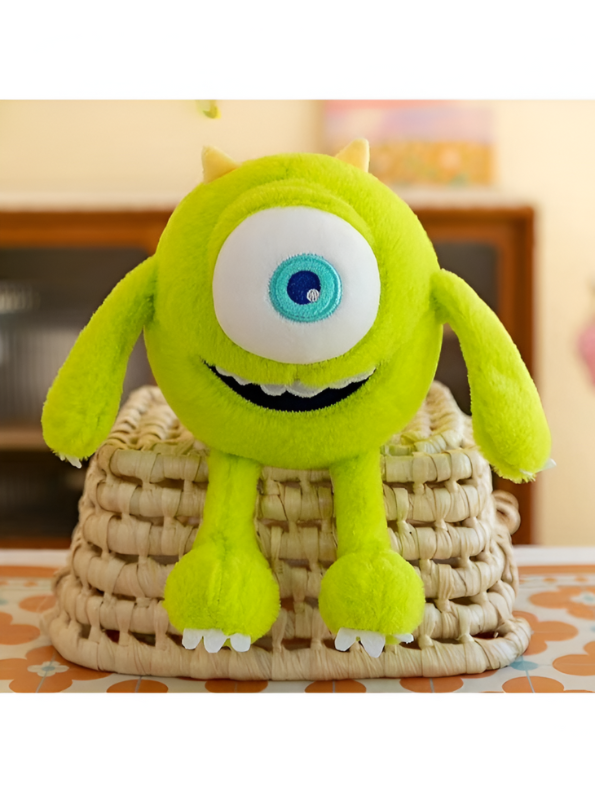 Cute Green One-Eyed Monster Soft Toy - Mike Wazowski Inspired Plush LMI11099