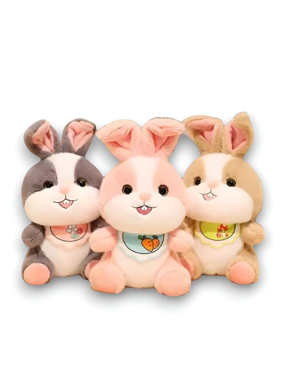 Cuddly Carrot Bunny – 10 inches Soft Plush Rabbit Long Ears & Carrot Outfit | Adorable Easter Gift for Kids - MS14509