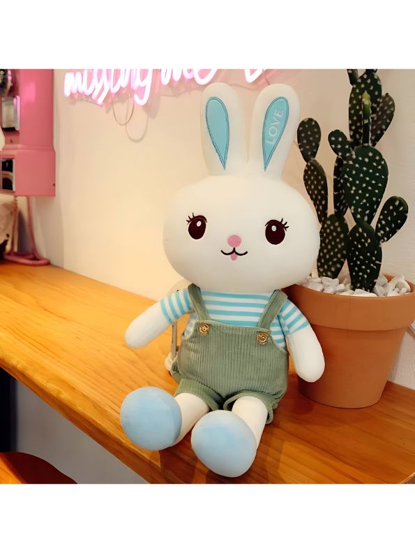 CloudBun Plush Rabbit Pillow – 10 Inch Ultra-Soft & Huggable Bunny Stuffed Animal | Cute Cuddle Toy & Perfect Gift for Kids & Adults - MS14449
