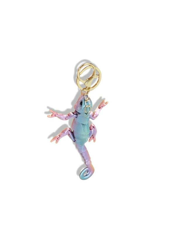 Beaded Chameleon Keychain | Handmade Y2K Retro Lizard Keyring & Bag Charm NOVGBT-50424