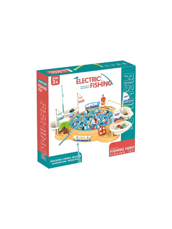 Electric Fishing Game Table with Legs, Rotating Board & Music for Kids Ages 3+ NX15668