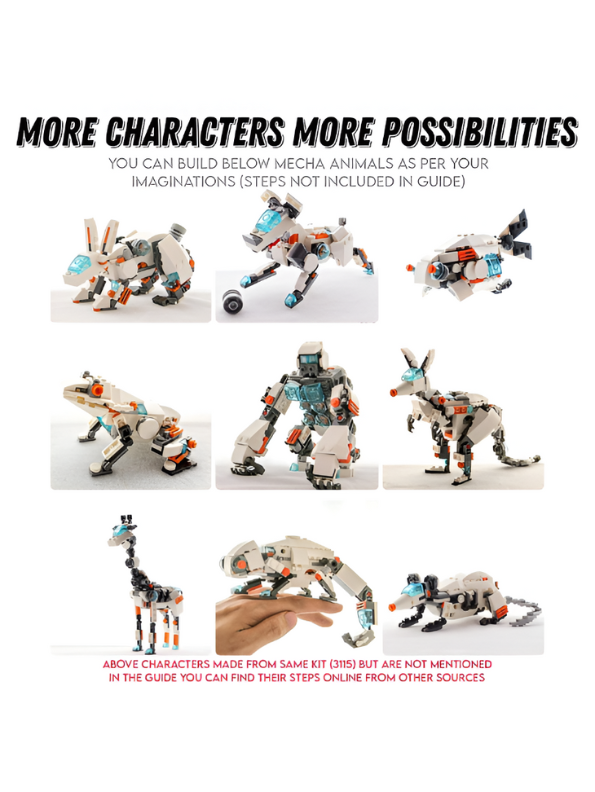 3-in-1 Future Flyers Building Block Set - 237 PCS ARCHITECT Robot, Jet, & Car LEGO Set - STEM Transformer Toy TV875