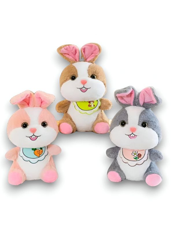 MushBun Plush – 10 inches Soft Stuffed Rabbit with Long Ears & Adorable Mushroom Outfit | Easter Gift for Kids – MS14509