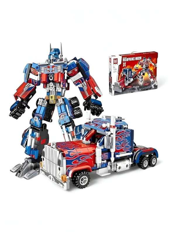 2-in-1 Transforming Super Warrior Robot Building Block Set | 429 PCS Building Blocks Truck to Mech Kit for Ages 6+ MD2303