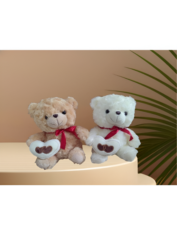 White - Cute & Cuddly Teddy Bear Plush Toy for Kids | Stuffed Animal Soft Toy LMI14775