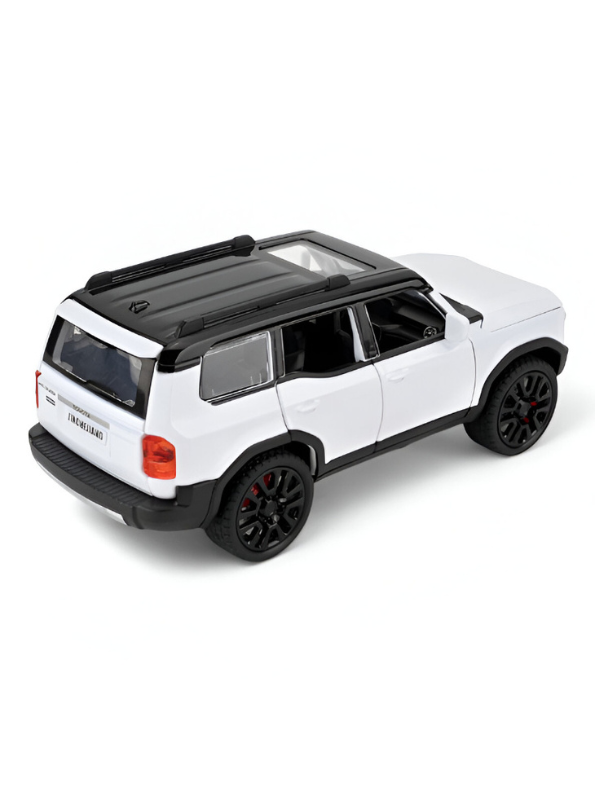 White Toyota Land Cruiser Prado Diecast Metal SUV Model | Pullback with Sound & Light Scale 1:32 TV5799