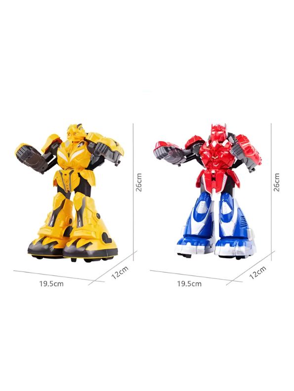 YELLOW - RoboChamp Battle Bots – 2.4G Remote Control Fighting Robot Toy | RC Boxing Robot with Dual Joysticks for Kids - NX14791