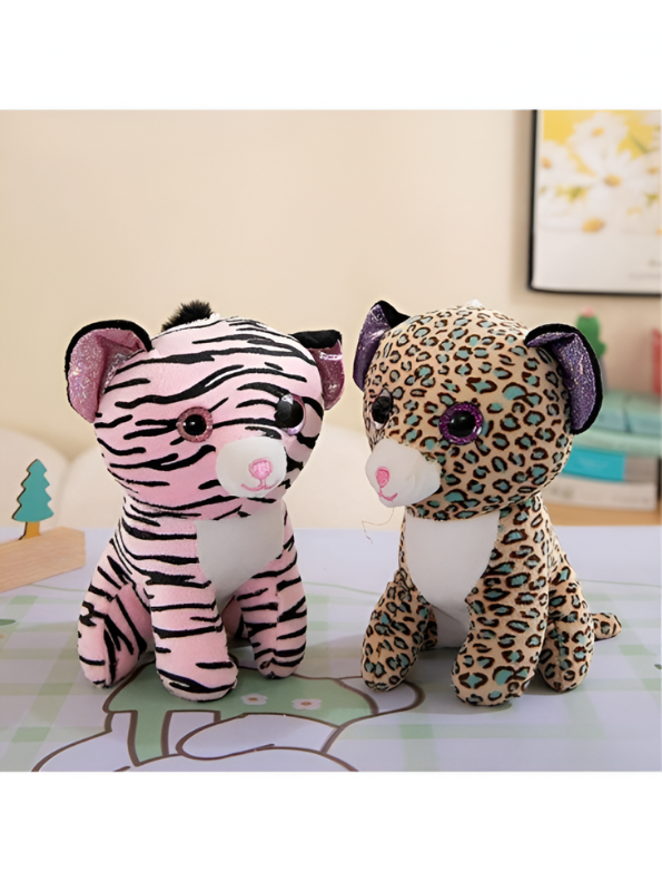 Pink Tiger Soft Toy - Cuddly Striped Plush for Kids & Collectors LMI11937