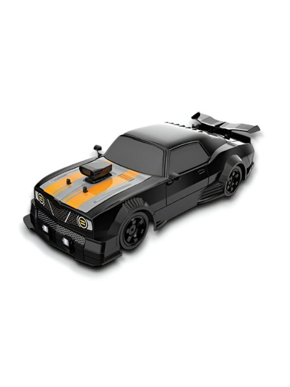 2.4GHz Remote Control Drift Car for Boys | High-Speed RC Racing Toy | Black & Orange Hobby Car Gift for Kids LMI15510.