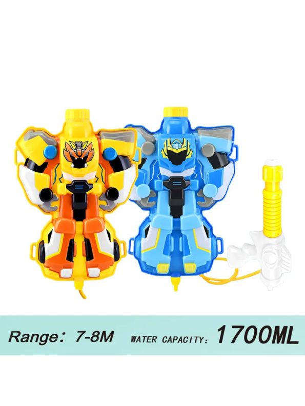 Blue - StormPack X1 – Ultimate Adjustable Water Gun Backpack | Water Gun Toy for Boys & Girls.