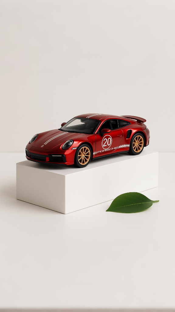 Porsche 911 Turbo S Model Metal Diecast Car Scale 1:24 LMI13754.
