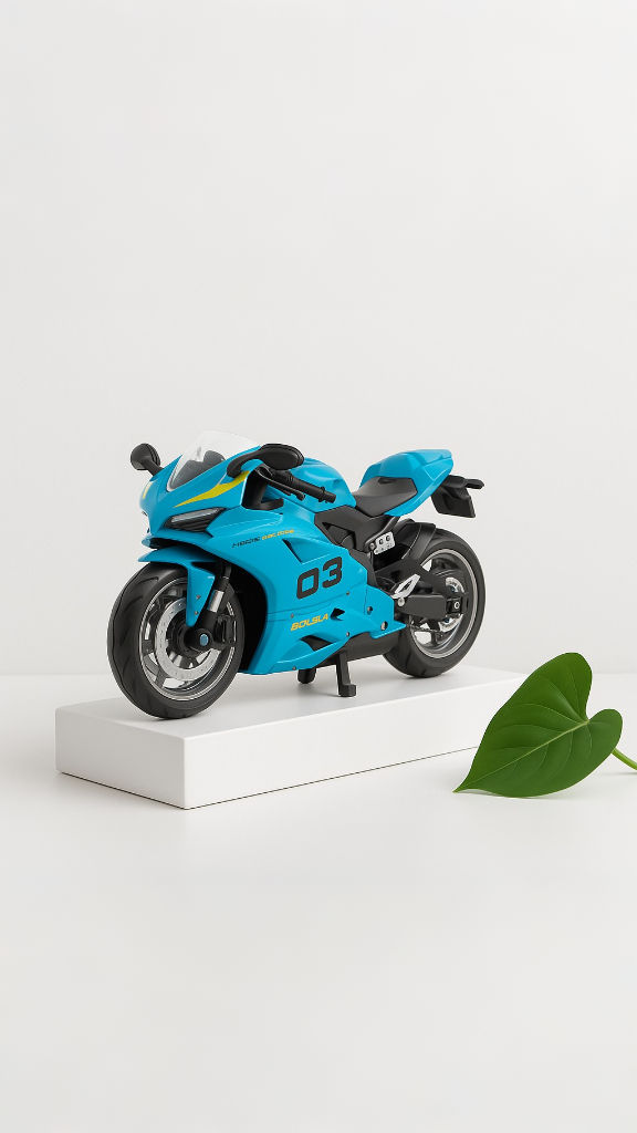 Ducati 1199 Panigale – Realistic Diecast Bike Model with Engine Sound For Kids & Enthusiasts Scale 1:12.