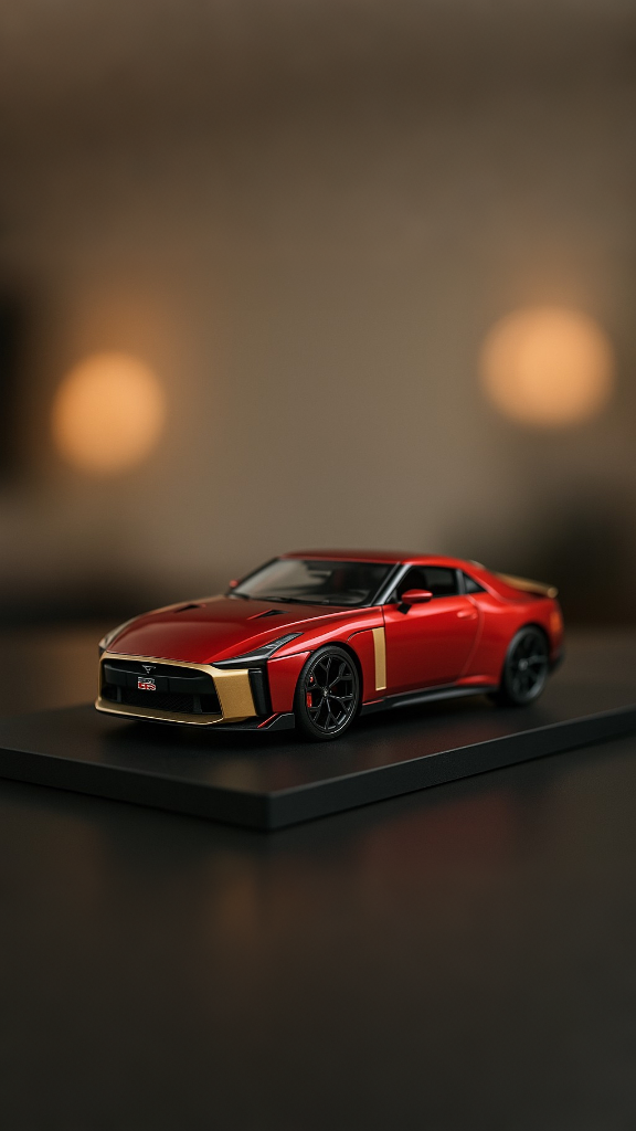 Iron Man Edition - Nissan GTR-50 Sports Car Metal Diecast Car - Scale 1:24