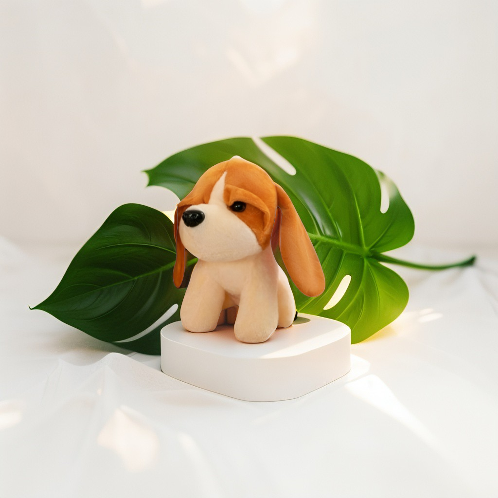 Orange - Cuddly Plush Puppy Stuffed Toy | Small 7" Dog Soft Toy for Children LMI11928