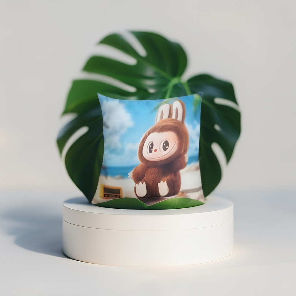 Labubu Plush Pillow | Official Pop Mart The Monsters Series Collectible Stuffed Soft Toy LMI11440