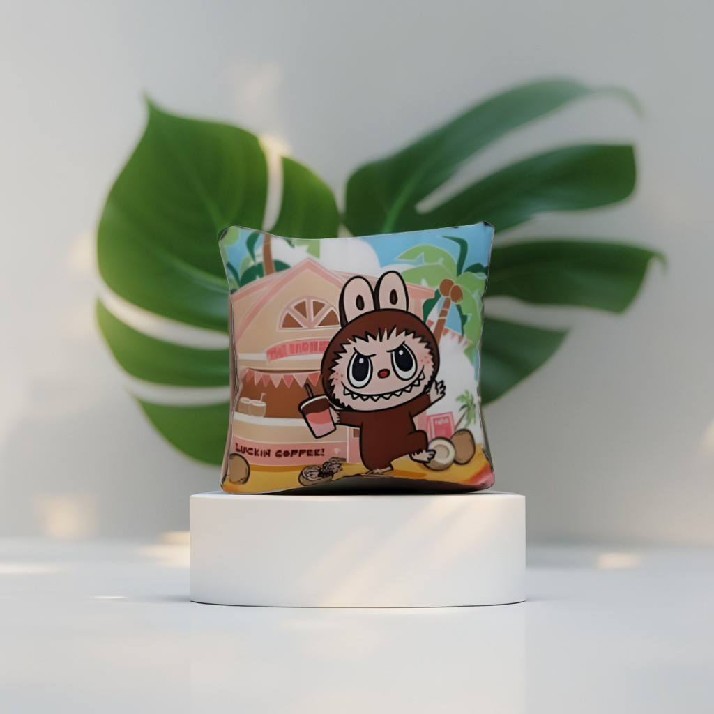 Official Labubu Plush Pillow by POP MART | The Monsters Series Cute & Creepy Stuffed Animal Soft Toy LMI11440