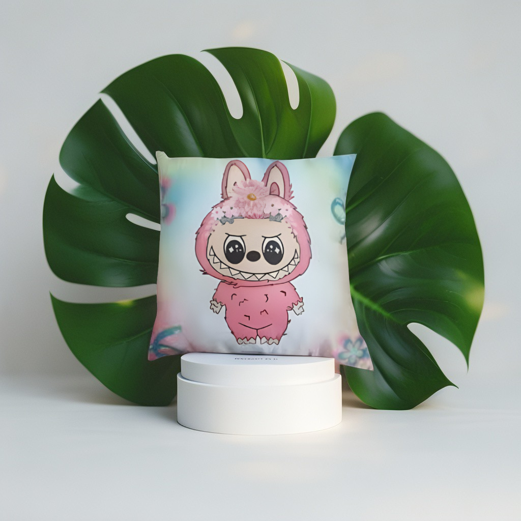 LABUBU Plush Pillow | The Monsters Series Cute Stuffed Animal Soft Toy LMI11440