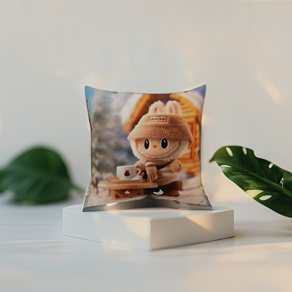 Labubu Plush Pillow | The Monsters Winter Home Decor | Cute Stuffed Animal Soft Toy & Gift LMI11440