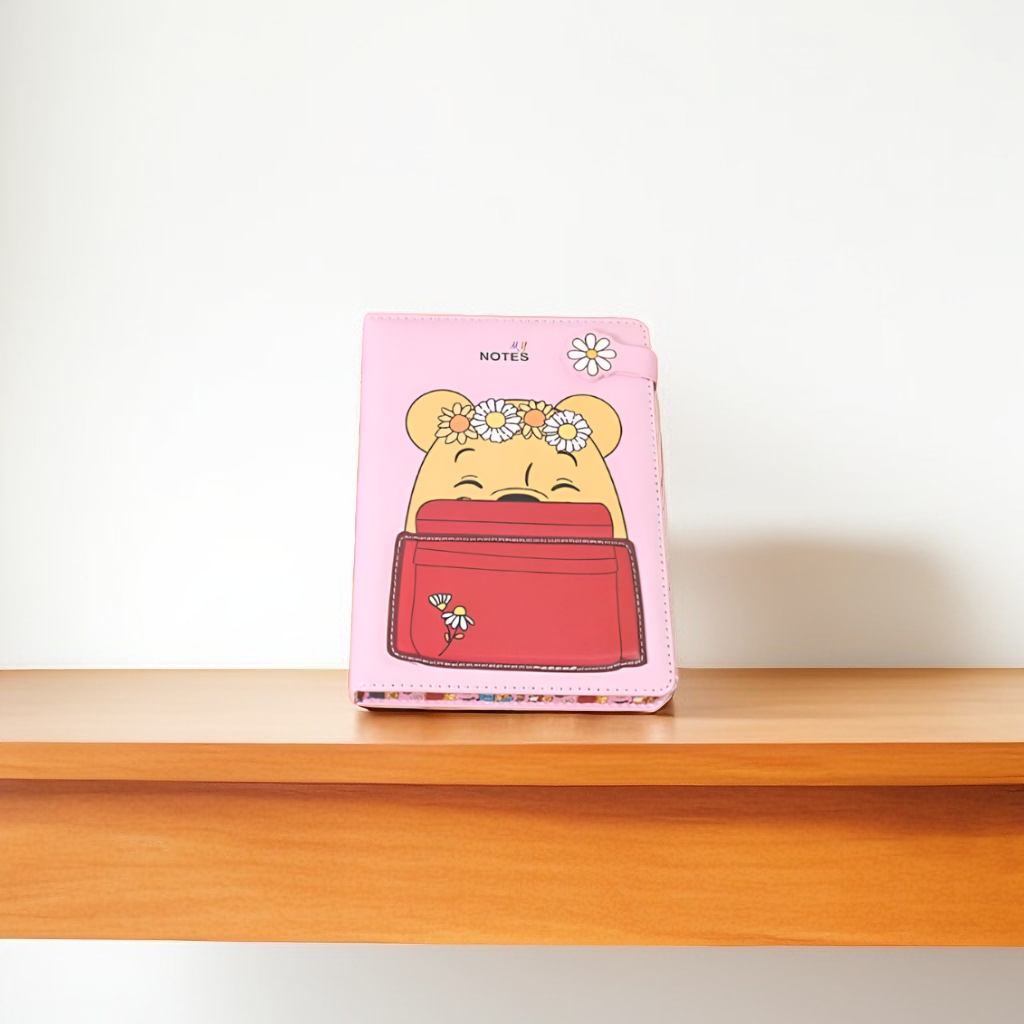 Teddy Bear Cute Notebook – Kawaii Journal for School, Office & Creative Writing | Aesthetic Stationery Gift NOVGBT-50301.