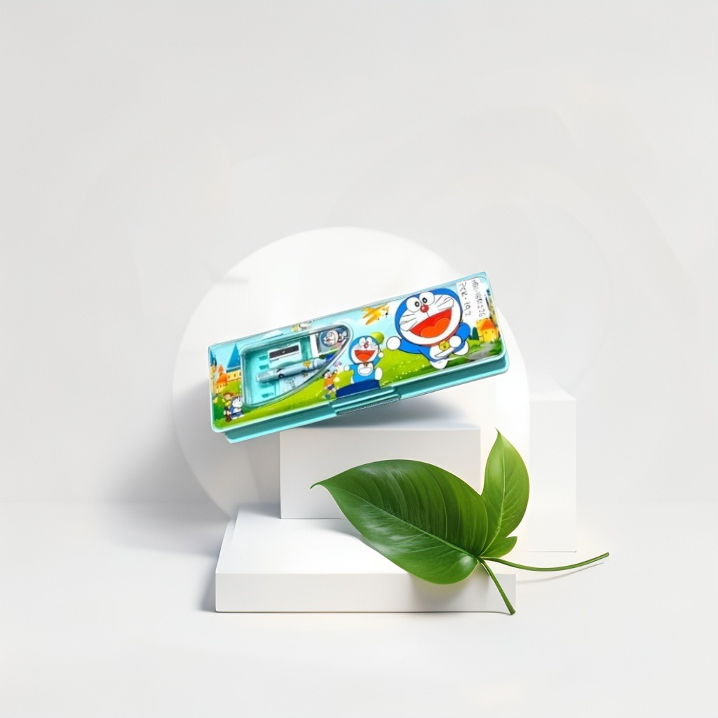 Doraemon Magnetic Pencil Box for Kids, Multifunctional School Stationery Kit with Dual Sharpener & Eraser Holder - Best Back to School Gift NOVHBC-1881121