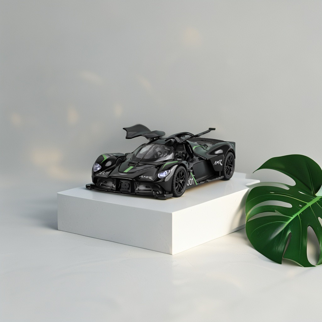 Black - Aston Martin Valkyrie AMR Pro Diecast Car - 1:32 Scale Collector Model TV5693