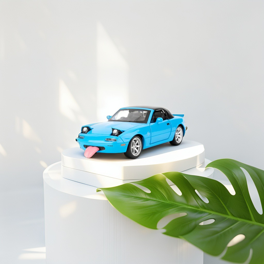 Mazda Miata MX-5 Diecast Car – 1:32 Alloy Model Toy with Pull Back Action, Openable Doors, Realistic Design – Collectible Gift for Kids & Adults TZ-OS1560.