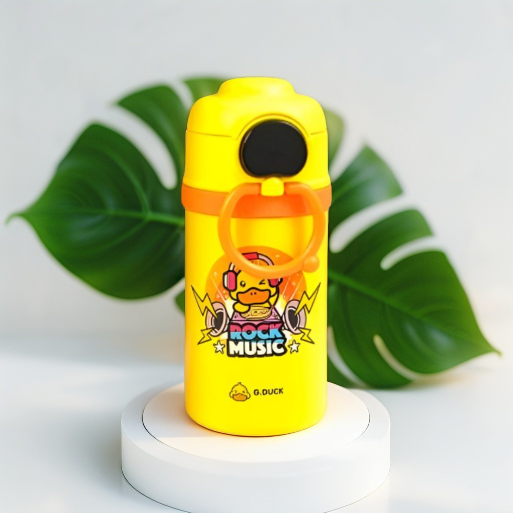 Meloduck - DuckySip – Cute Duck Water Bottle for Kids | 550ml with Temperature Display | BPA-Free & Leakproof NOV8342.