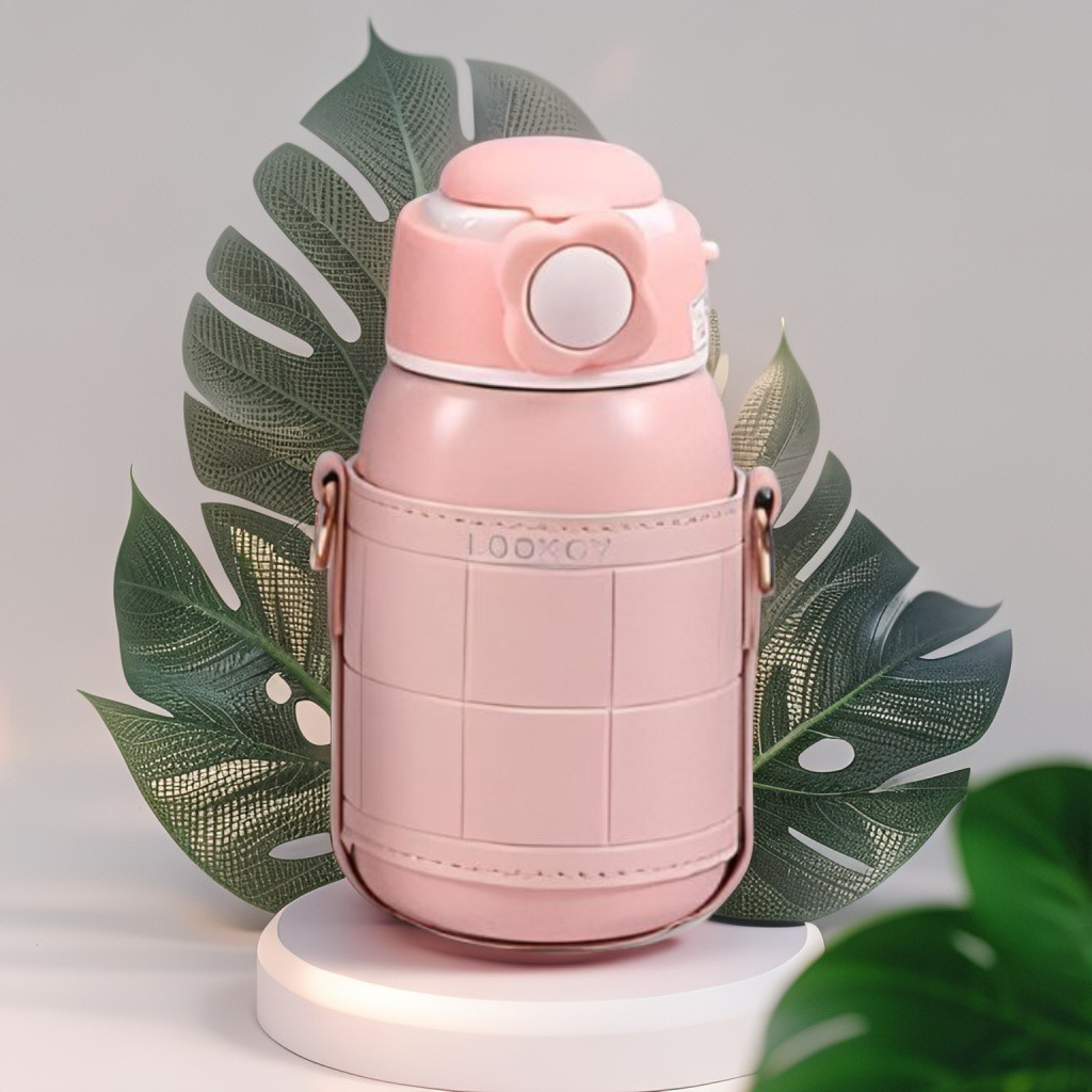 Pink - Sipzo – 480ml Sipper Bottle for Kids | BPA-Free, Leak-Proof, School-Friendly Design NOV3965.