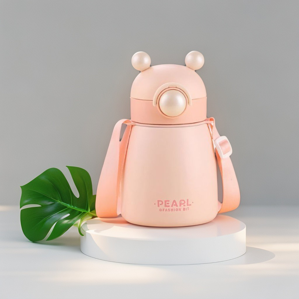 Pearl Kids Sipper Bottle – Stainless Steel 750ml Water Bottle for Girls | Leak-Proof & Stylish NOV5828.