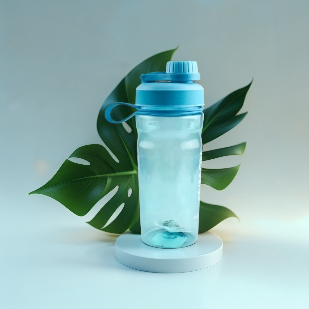 SliqBottle – Plastic Water Bottle with Handle | 900ml Leakproof Bottle for Office, School & Travel NOV1872.