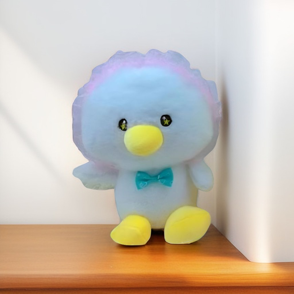 White - Adorable Soft Toy with Bow – Cute & Cuddly Plush Gift for All Ages 8 inch - MS14484.