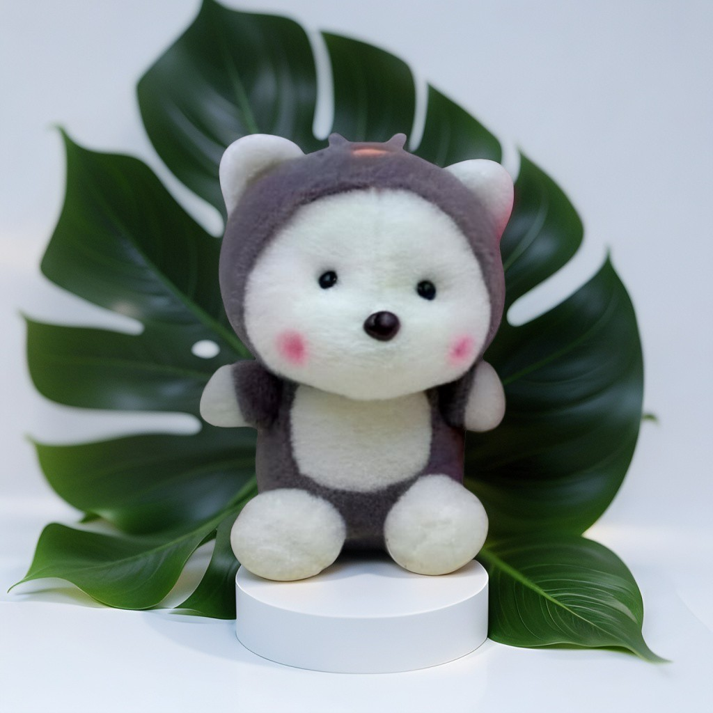 Soft Teddy Bear Hoodie Plush Toy for Kids – Cuddly & Adorable Gift 8 inch - MS14480.