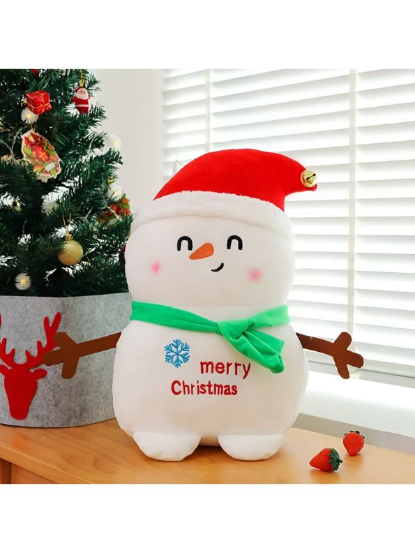 Snowy Snuggles 7-Inch Plush Snowman Toy – Soft Christmas Stuffed Doll for Kids & Holiday Décor - MS14174