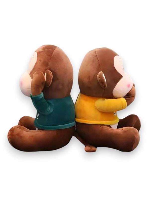 YELLOW - CheekyChimp Plush – 10 Inch Soft Monkey Stuffed Animal | Cute & Cuddly Plush Toy for Kids -MS14459