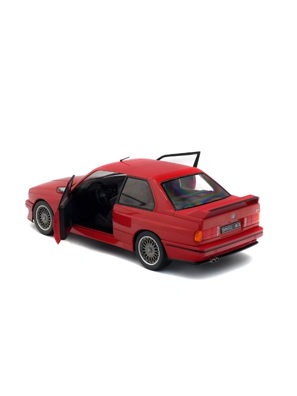 RED - BMW E30 M3 Diecast Model Car - Red Collectible Toy Car Detailed Interior & Exterior with Acrylic Display Case