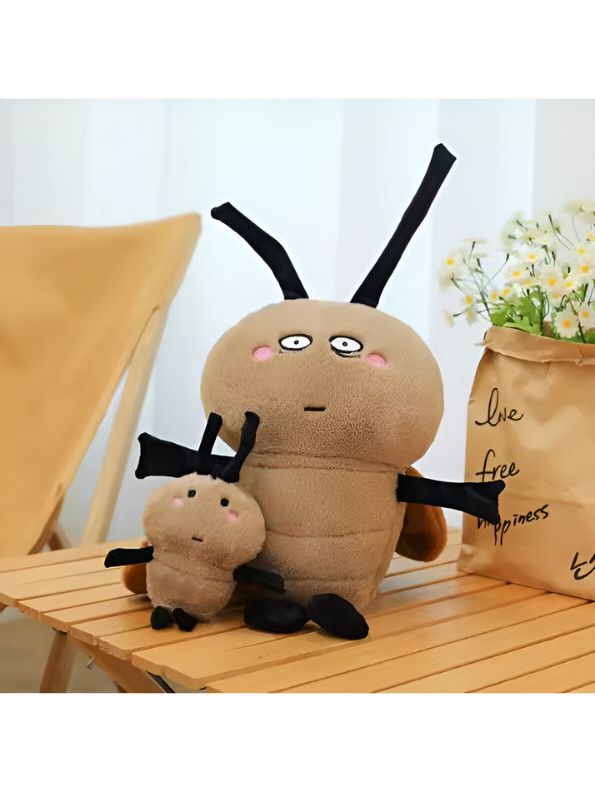 Softie Buddies Cockroach Plush Toy – 8 Inch | Cute & Soft Stuffed Bug Toy for Kids & Collectors - MS14562