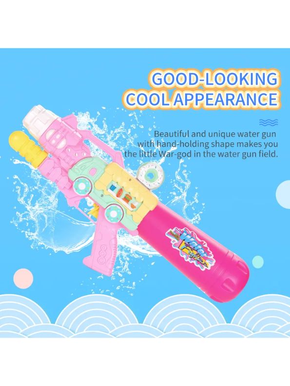 Pink - WaveJet – 44cm High-Pressure Water Blaster for Epic Summer Battles | Fun Water Gun Toy for Boys & Girls LMI12426.
