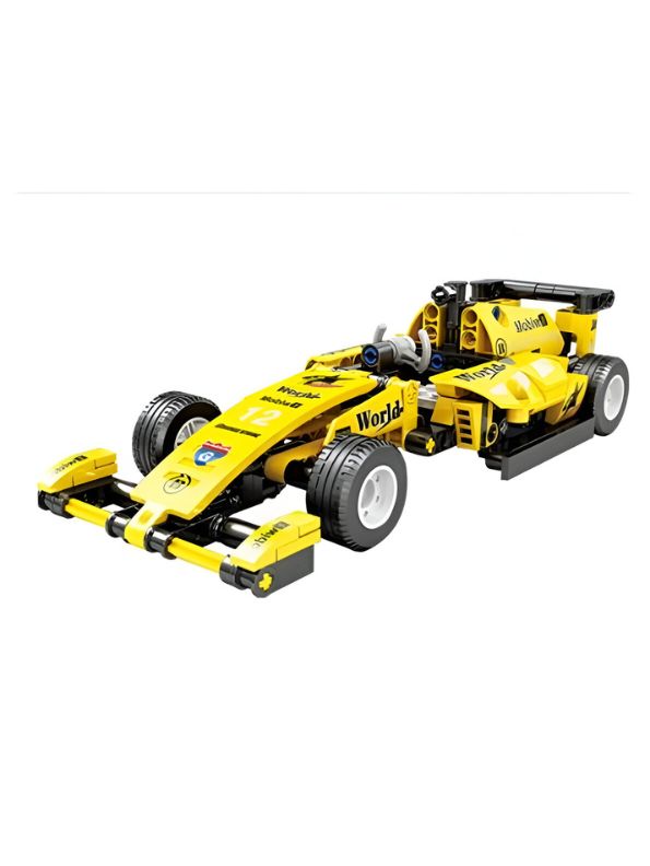 Rapid Fire Racer - Racing Car Building Block Set DIY Assembly F1 Toy | 2 in 1 Car Set For Kids - MD273