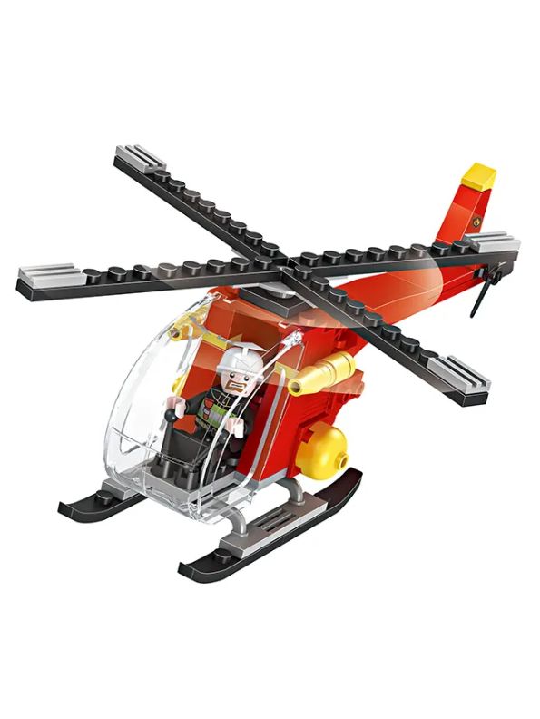 Fire Titan X - Ultimate Multi-Force Fire Rescue Fleet with Aerial & Ground Command | Building Block games for kids - MD1006