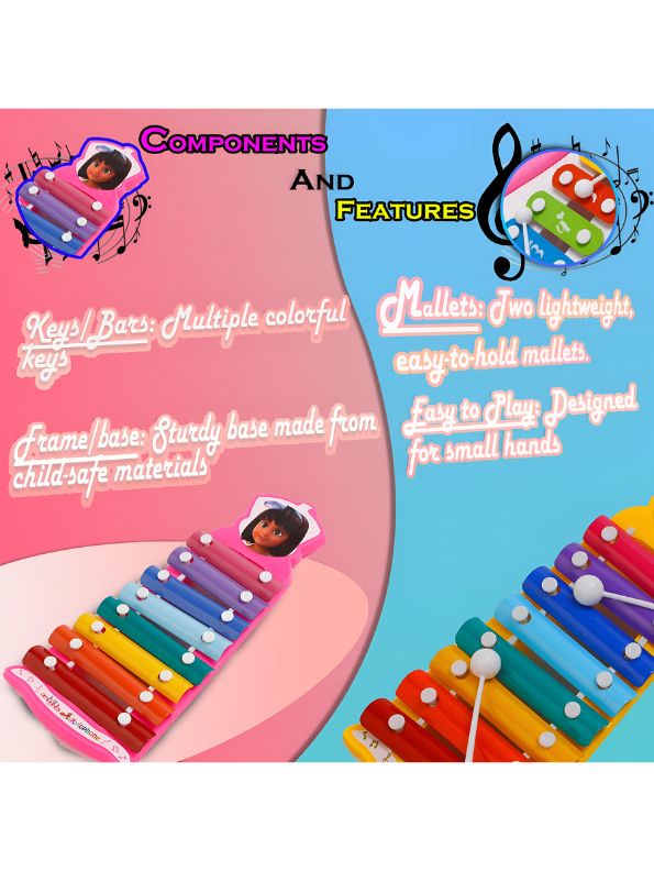 TinyTunes Xylophone – Colorful Musical Toy for Babies | Educational Hard Plastic Xylophone for Early Learning & Sound Play.