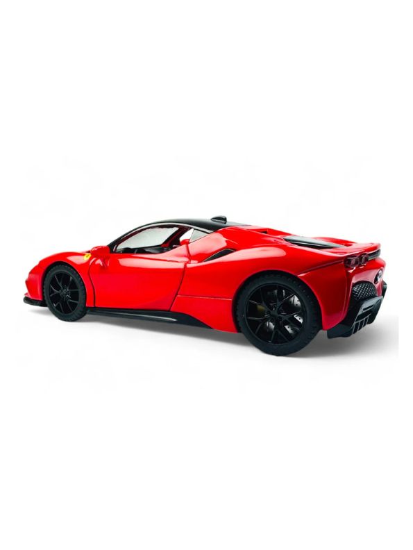 Red - Ferrari SF90 Spider Diecast Car – Premium Collectible Model | Metal Sports Car Toy for Enthusiasts - Scale 1:32