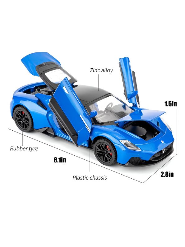 Blue - Maserati MC20 Diecast Car – Premium Collectible Model for Enthusiasts Scale 1:32.