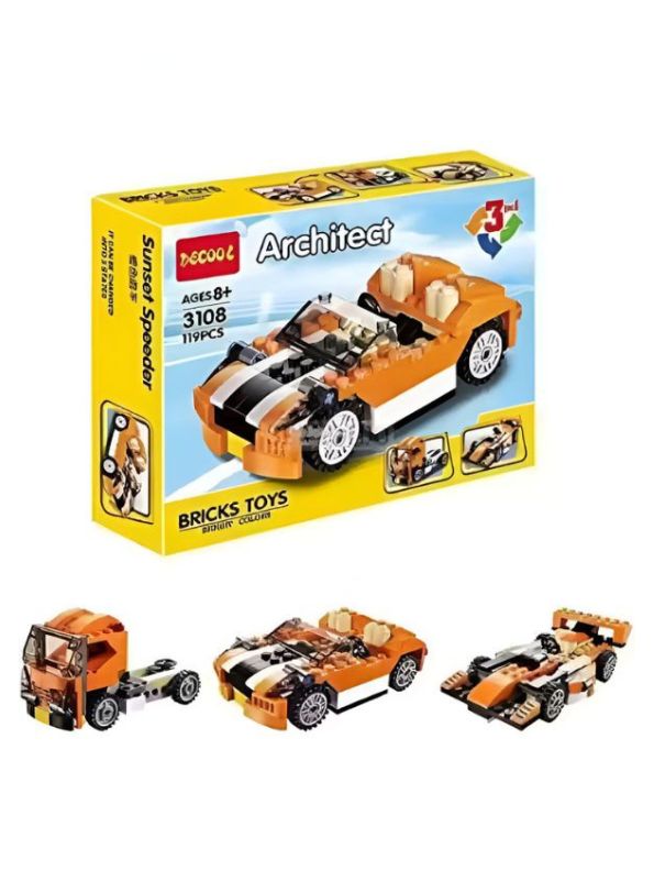 NeoVortex – 119+PCS | Ultimate HyperShift Engineering Lab | 3-in-1 Turbo Morphing Race Machines – Building Blocks Game for Kids - MD1089.