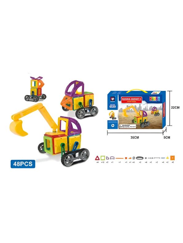 MagniBuilder – Educational Building Blocks Toys for Kids | High-quality, Non-toxic, Child-safe plastic - MD121