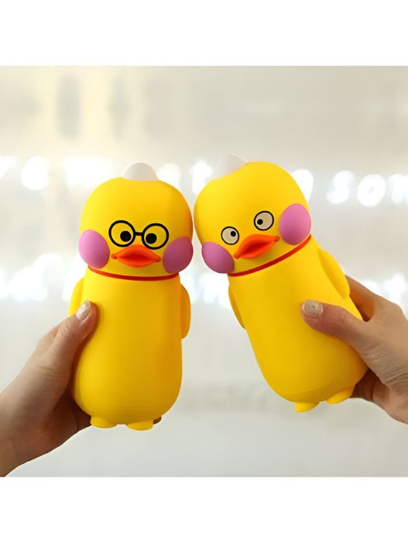 Specs Duck - QuackSip – Adorable Duck Glass Water Bottle for Kids | Cute & Eco-Friendly Leakproof Bottle - NS557
