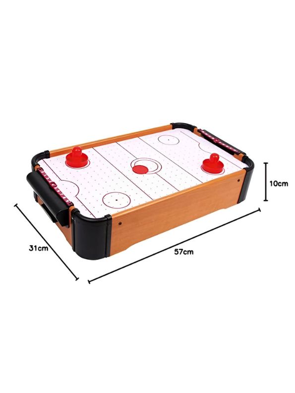 Tabletop Turbo Hockey – Mini Air Hockey Game | Fun & Lightweight Indoor Game for All Ages | Perfect for Kids, Adults & Family - MS13871.
