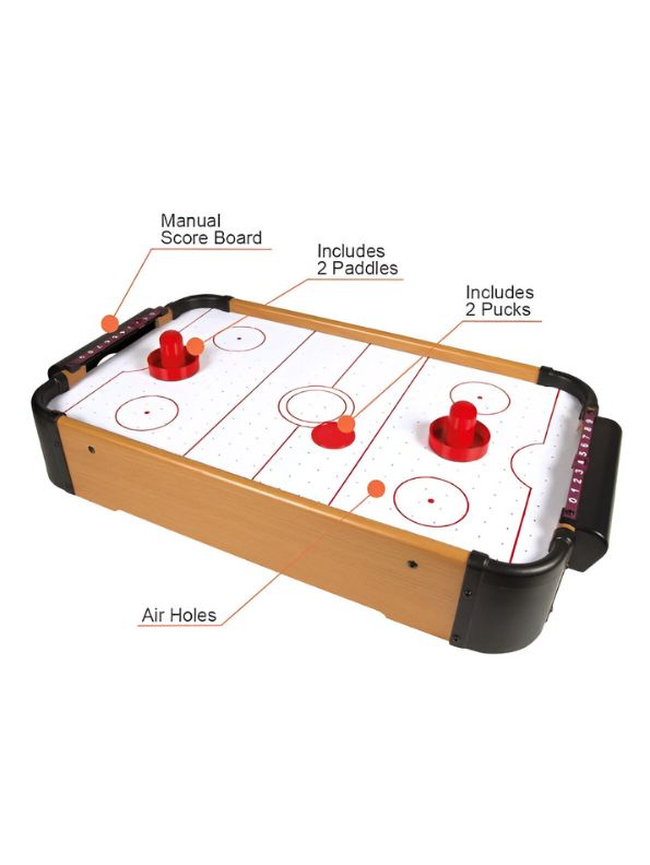 Tabletop Turbo Hockey – Mini Air Hockey Game | Fun & Lightweight Indoor Game for All Ages | Perfect for Kids, Adults & Family - MS13871.