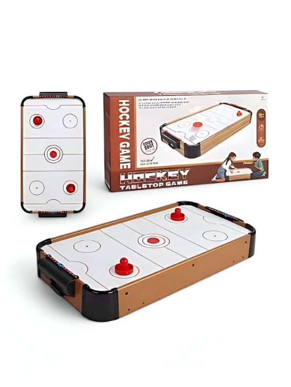 Tabletop Turbo Hockey – Mini Air Hockey Game | Fun & Lightweight Indoor Game for All Ages | Perfect for Kids, Adults & Family - LMI13871.