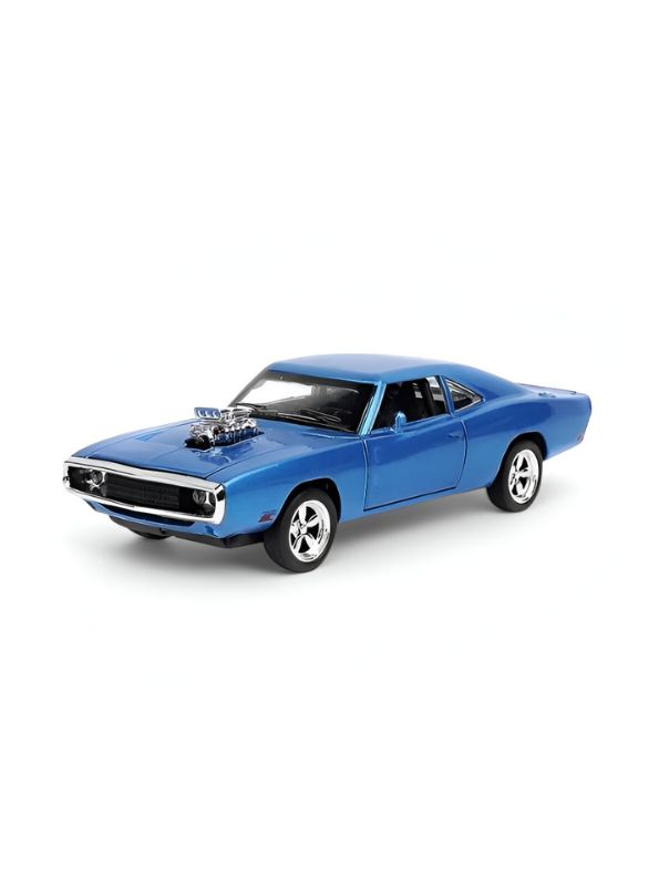 Black - 1970 Dodge Charger Diecast Car Metal Model – Fast & Furious 7 Edition - Scale 1:32 TV4893 - Free Car Inside.